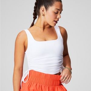 Fabletics Ruched Built-In Bra Tank Top